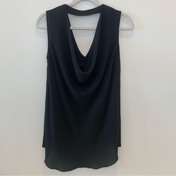 BCBGMaxAzria Black V-Neck Blouse - Picture 4 of 4